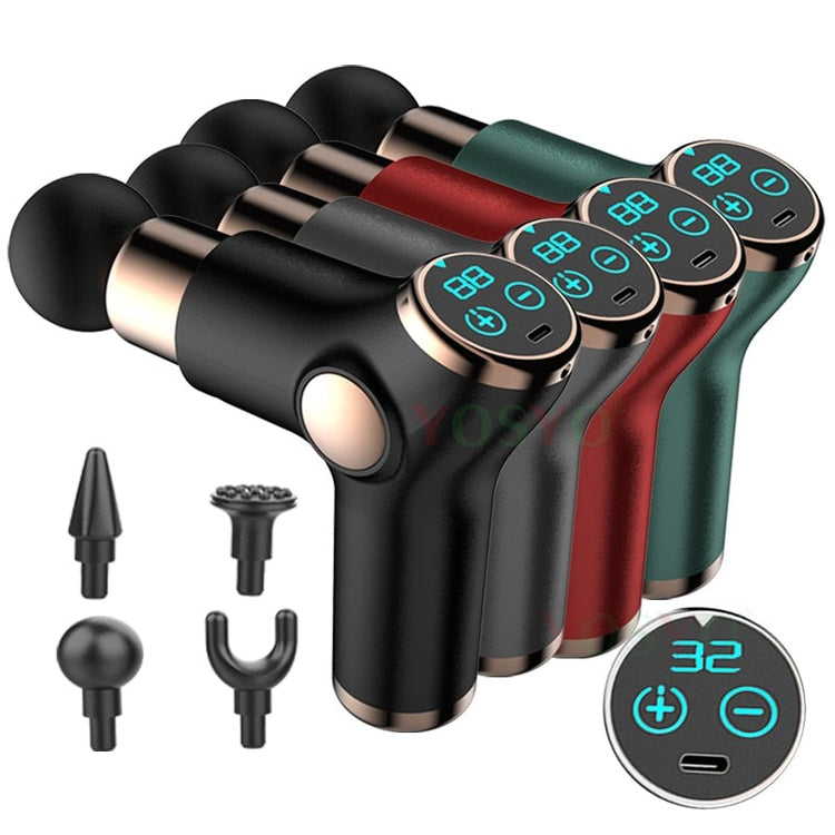 Mini Portable Massager Gun (with Gift Bag By Grape) Deep Muscle Pain Relief