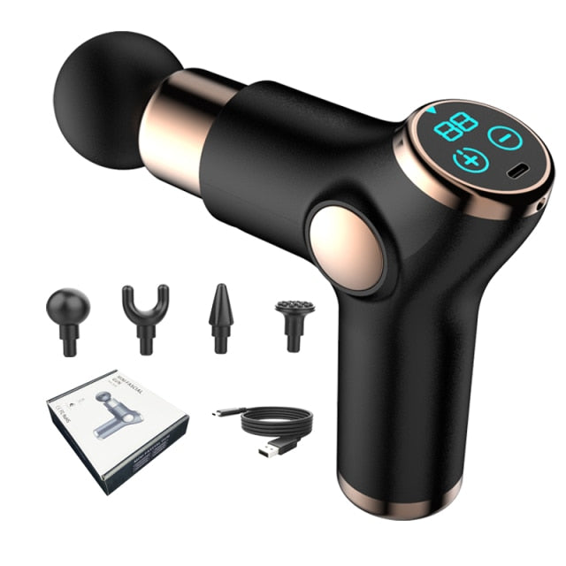 Mini Portable Massager Gun (with Gift Bag By Grape) Deep Muscle Pain Relief