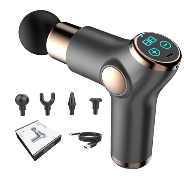 Mini Portable Massager Gun (with Gift Bag By Grape) Deep Muscle Pain Relief