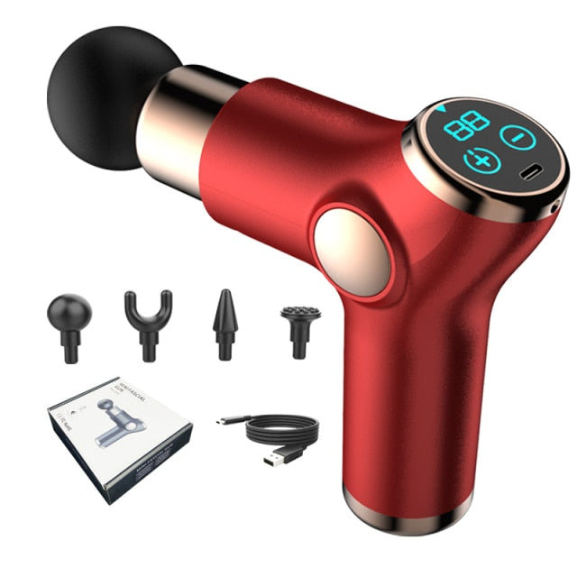 Mini Portable Massager Gun (with Gift Bag By Grape) Deep Muscle Pain Relief